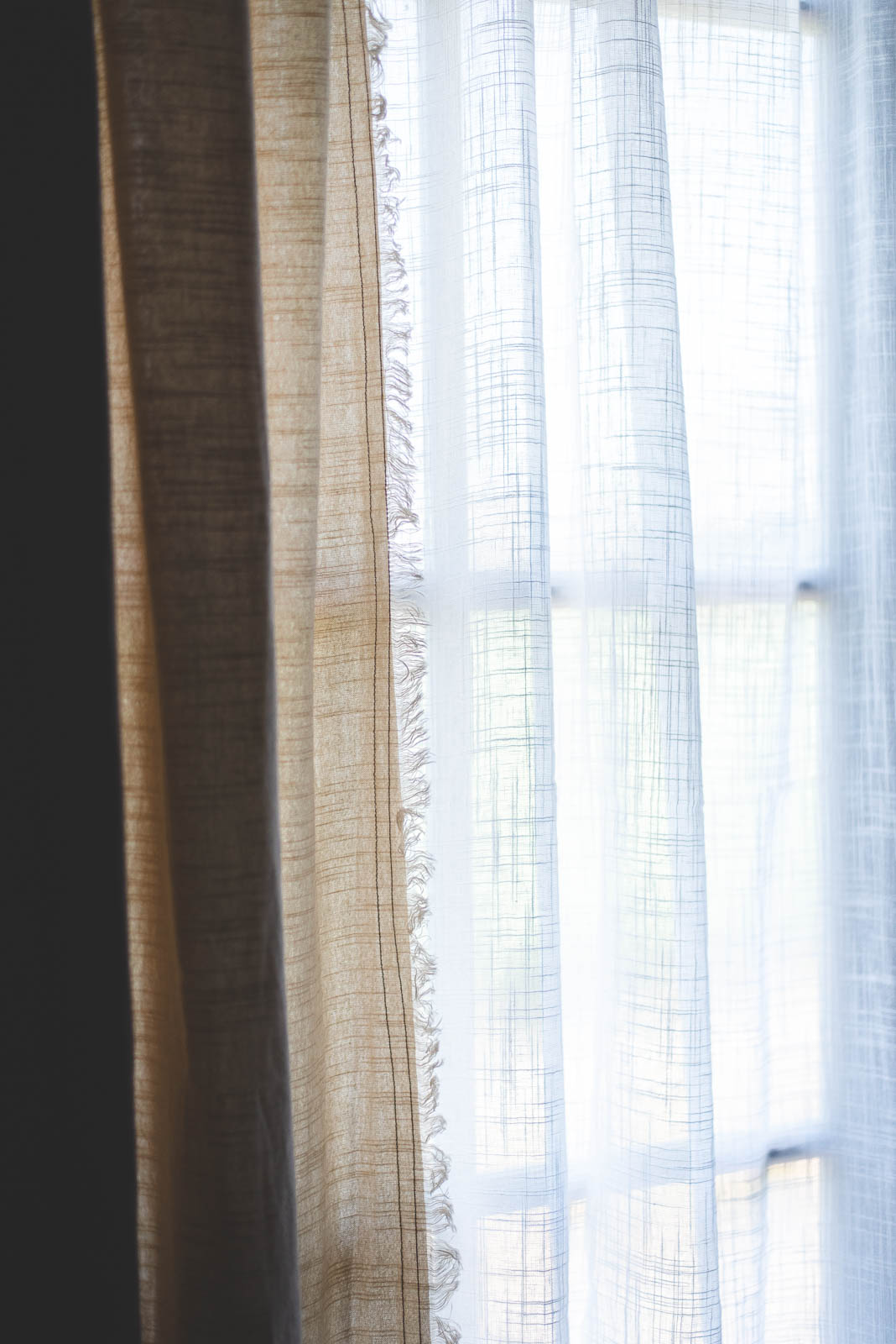 Pico リボンカーテン 140×200 ホワイト