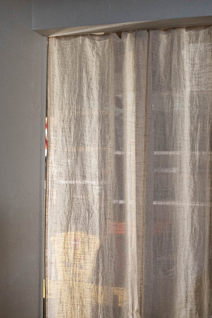 Pico リボンカーテン 140×200 ナチュラル