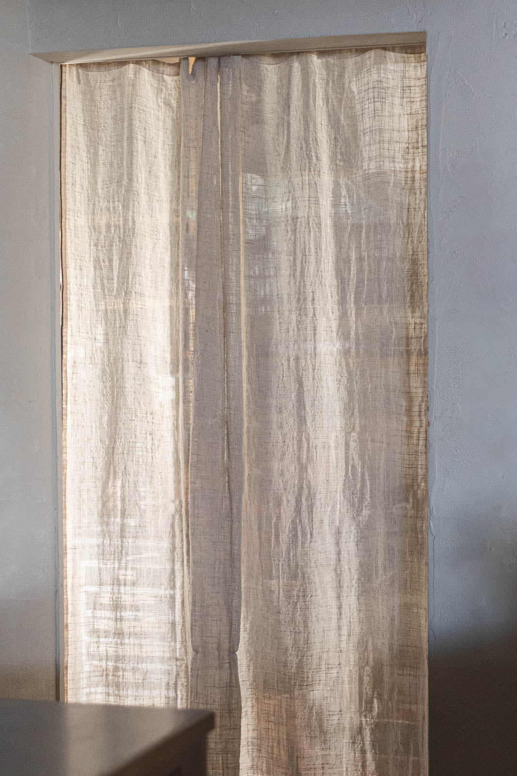 Pico リボンカーテン 140×200 ナチュラル