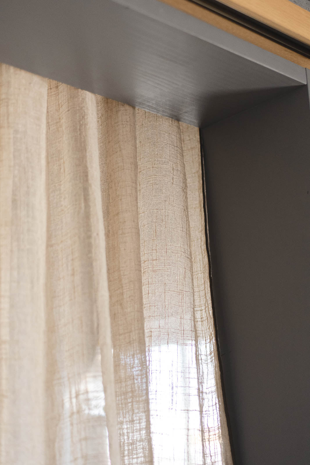 Pico リボンカーテン 140×200 ナチュラル