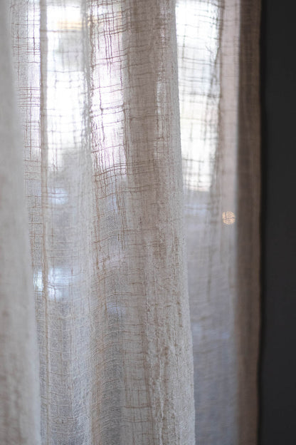 Pico リボンカーテン 140×200 ナチュラル