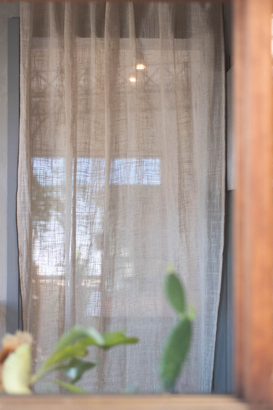 Pico リボンカーテン 140×200 ナチュラル