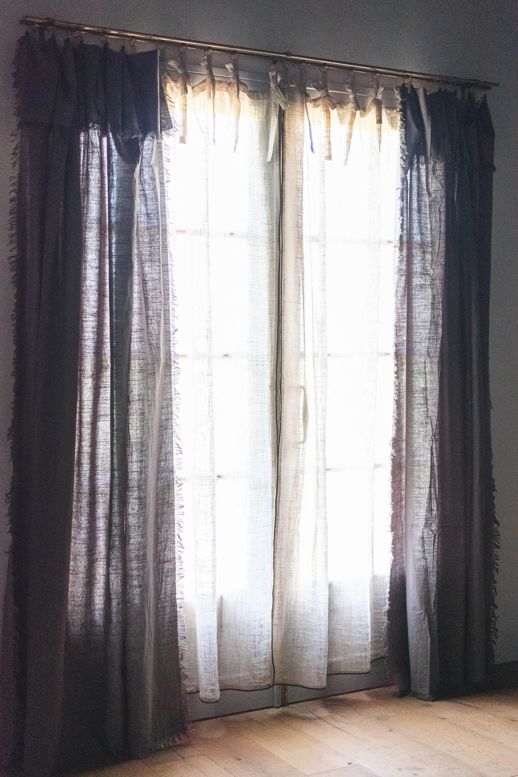 Pico リボンカーテン 140×200 ナチュラル