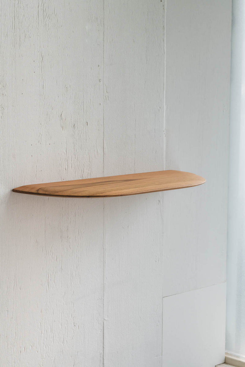 Teak Smooth shelf（ブラケット一体型シェルフ）