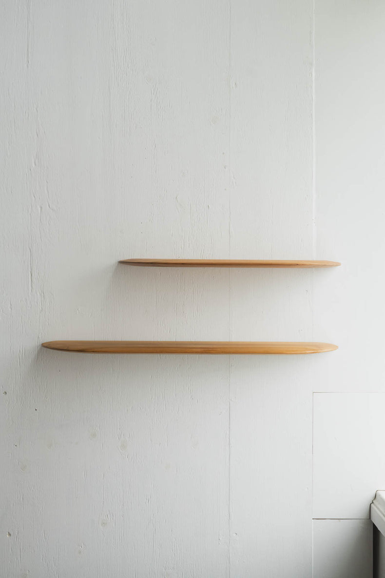Teak Smooth shelf（ブラケット一体型シェルフ）