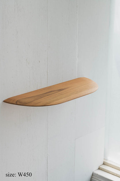 Teak Smooth shelf（ブラケット一体型シェルフ）