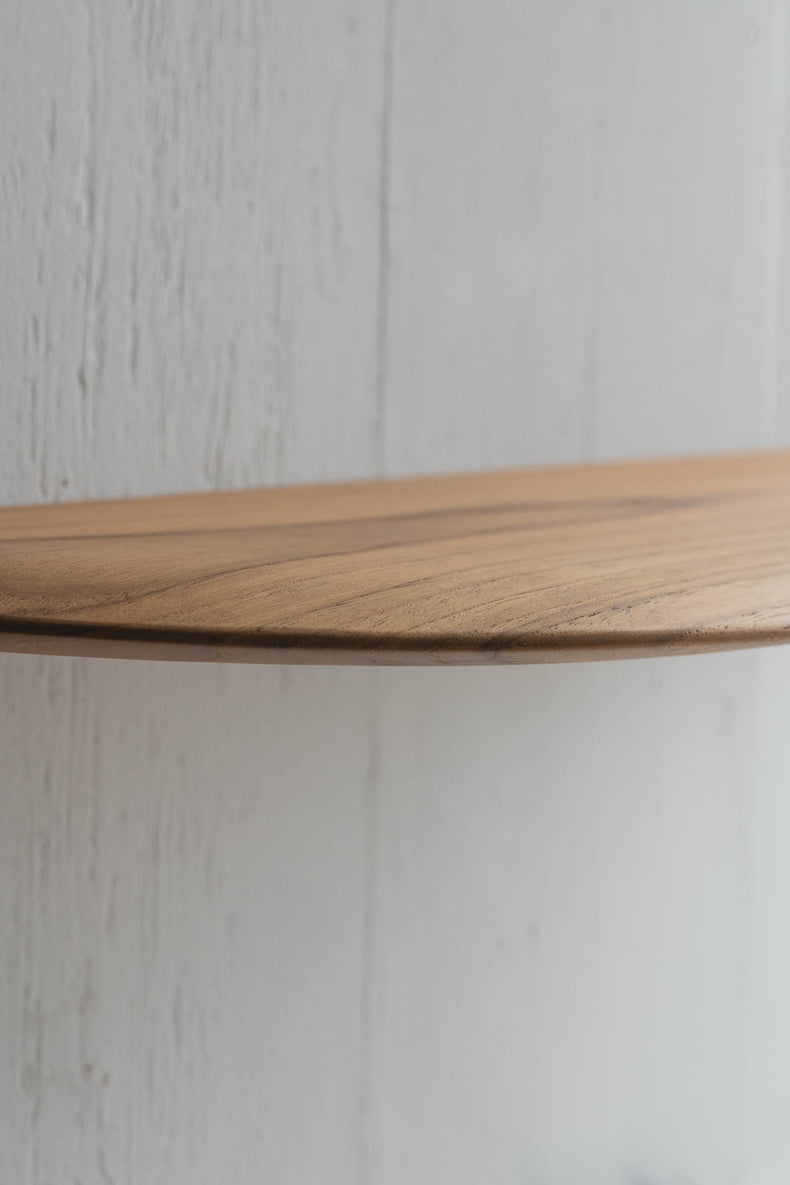 Teak Smooth shelf（ブラケット一体型シェルフ）
