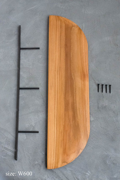 Teak Smooth shelf（ブラケット一体型シェルフ）