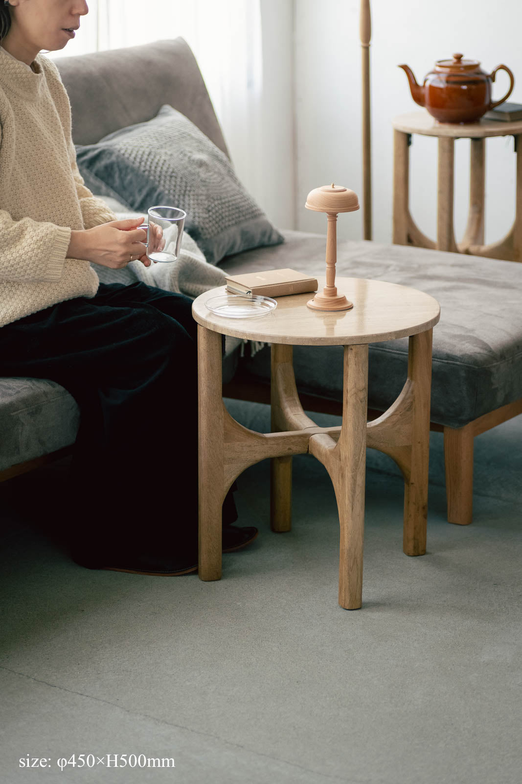 sed/met Cross Table φ450 | サイドテーブル