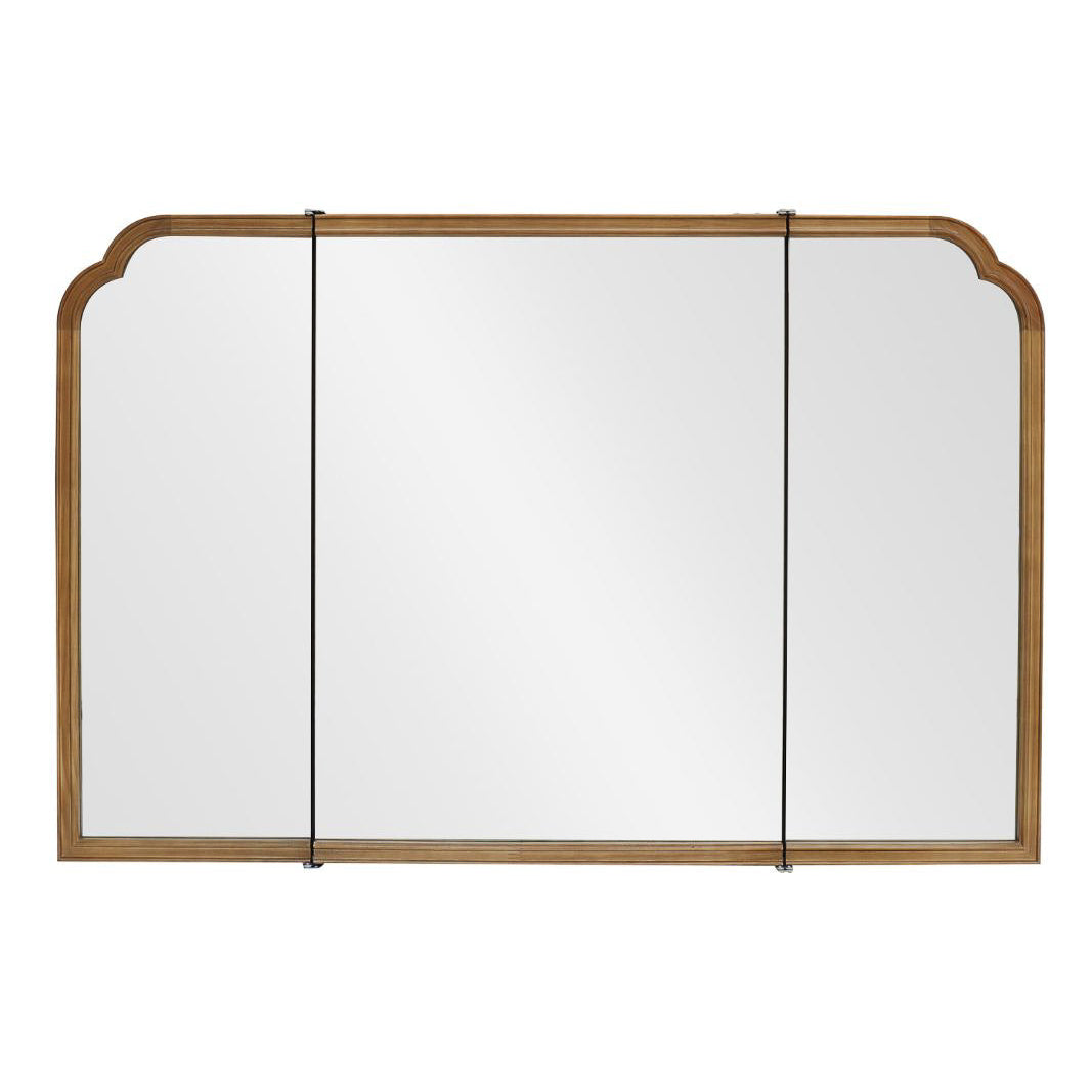 【予約商品：5月末〜6月末頃お届け予定】Wood arch キャビネットミラー 1150