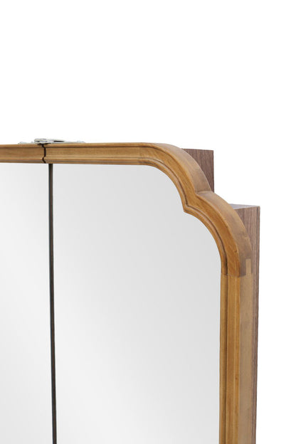 【予約商品：5月末〜6月末頃お届け予定】Wood arch キャビネットミラー 1150