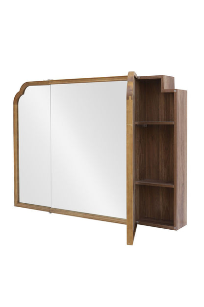 【予約商品：5月末〜6月末頃お届け予定】Wood arch キャビネットミラー 1150