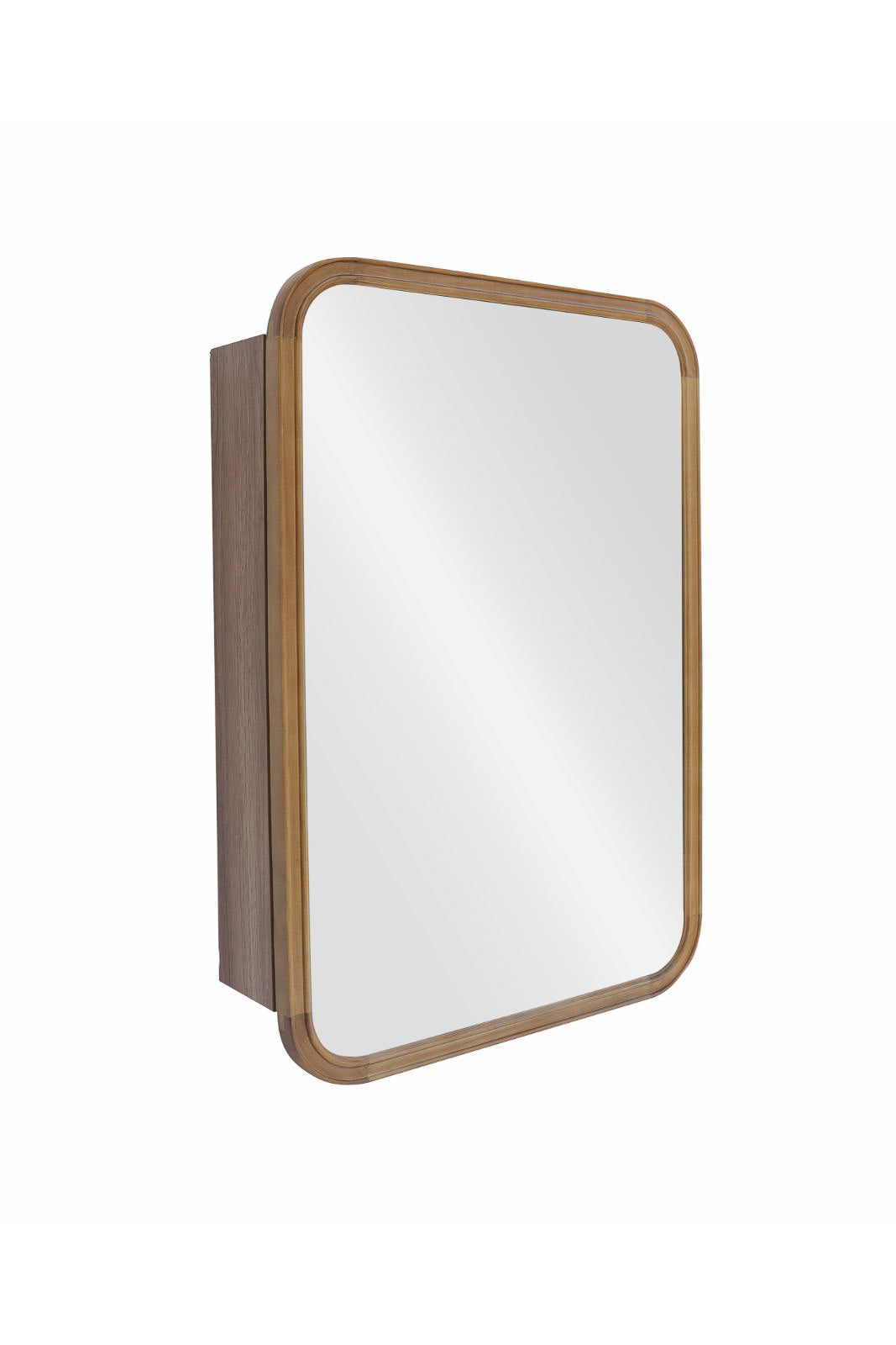 【予約商品：5月末〜6月末頃お届け予定】Wood curve キャビネットミラー