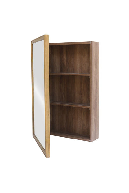 【予約商品：5月末〜6月末頃お届け予定】Wood rect キャビネットミラー