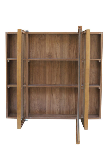 【予約商品：5月末〜6月末頃お届け予定】Wood rect 3ドアキャビネットミラー 850