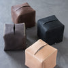 Tissue Box Cube Smoke | レザー ティッシュカバー