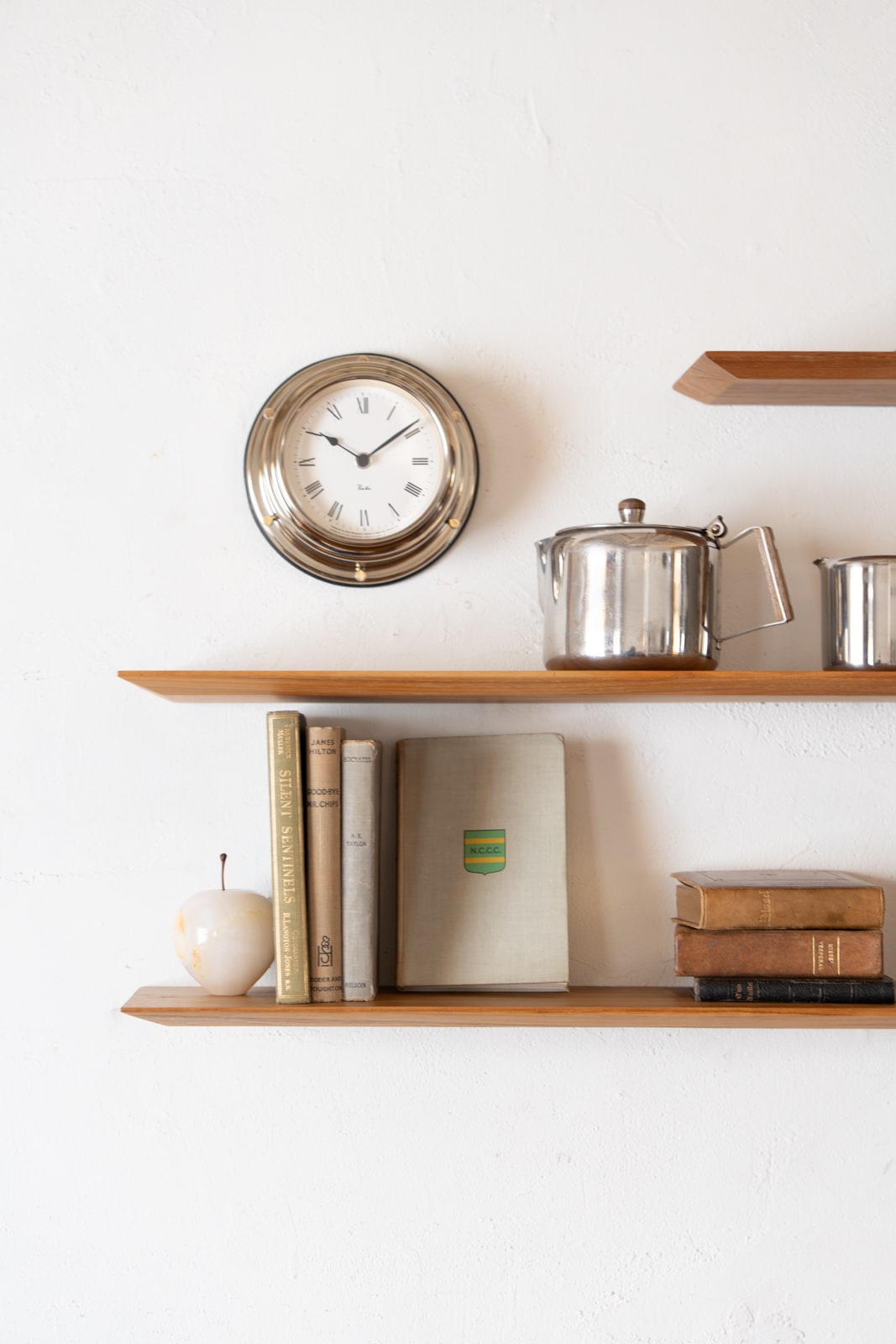 Teak Thin shelf W900 | 棚受け一体型シェルフ ロング