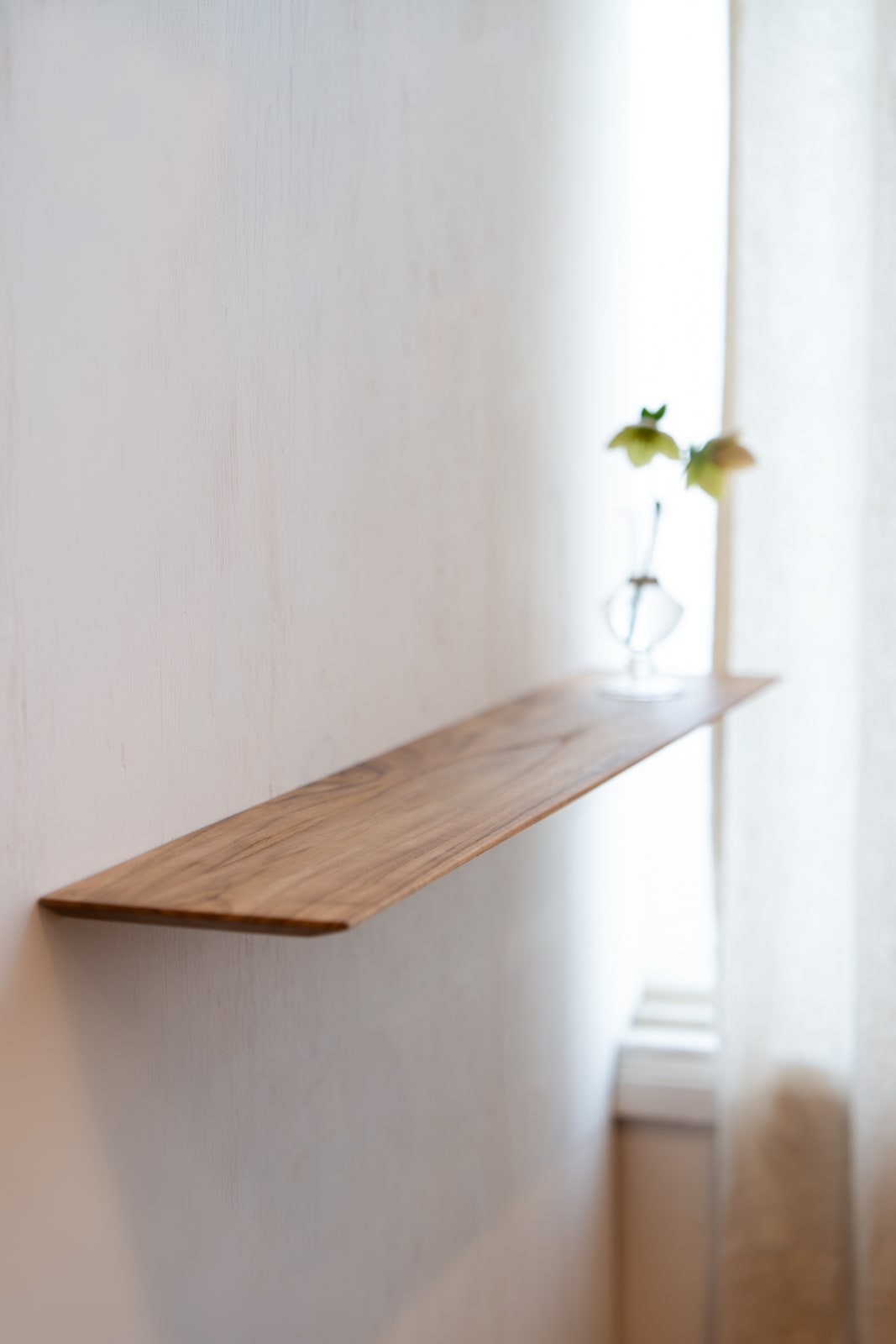 Teak Thin shelf W900 | 棚受け一体型シェルフ ロング