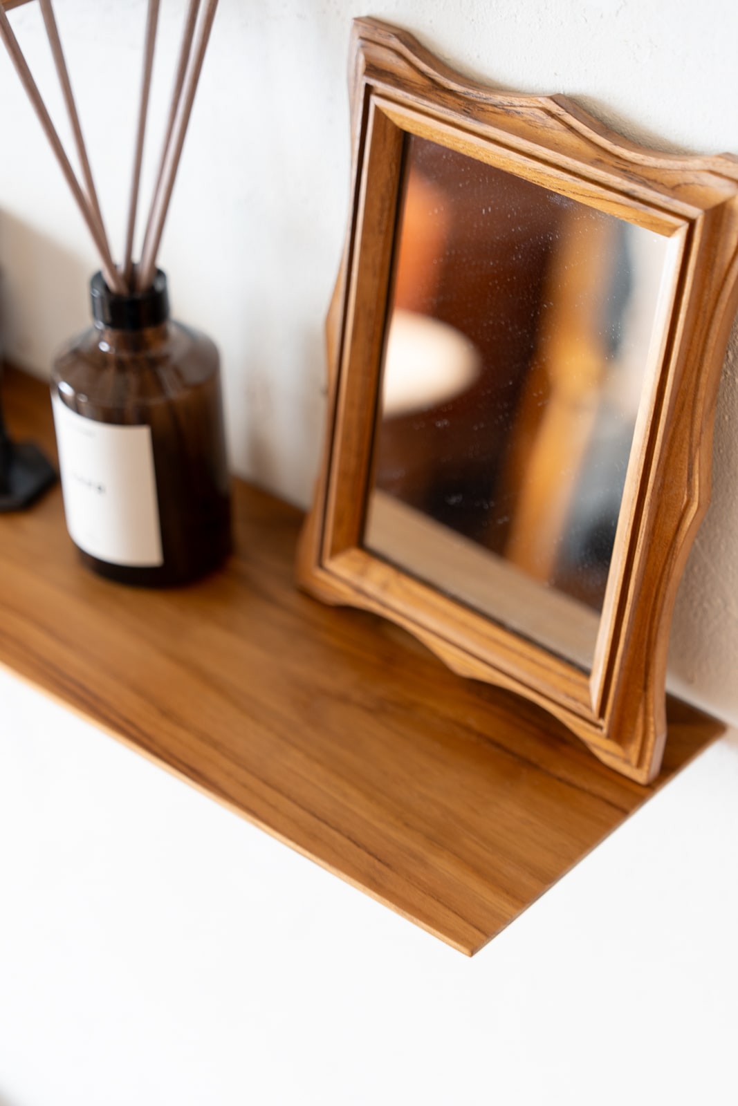 Teak Thin shelf W900 | 棚受け一体型シェルフ ロング