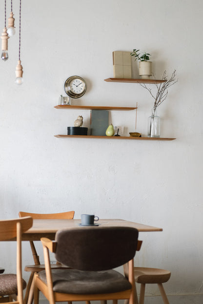 Teak Thin shelf W900 | 棚受け一体型シェルフ ロング