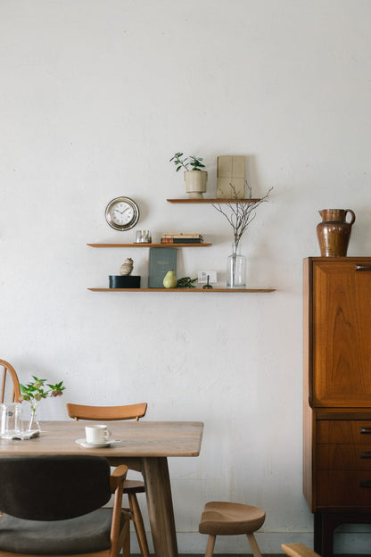 Teak Thin shelf W900 | 棚受け一体型シェルフ ロング