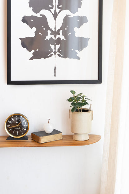 Teak Smooth shelf W900 | 棚受け一体型シェルフ ロング