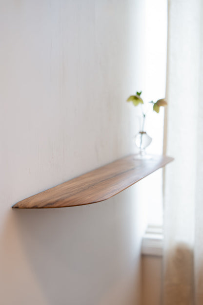 Teak Smooth shelf W900 | 棚受け一体型シェルフ ロング