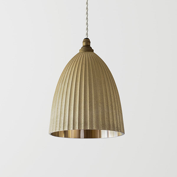 Futagami Pendant Lamp Pleated Long Cast Skin