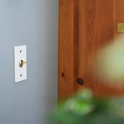 ホワイトスチールプレート １スイッチ