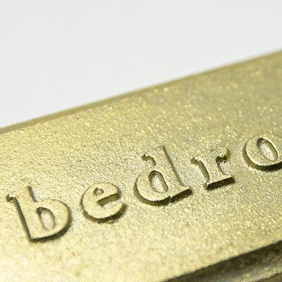 ルームプレート 四角 「bedroom」