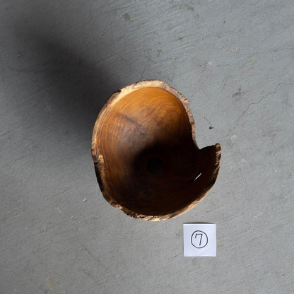 Natural Teak Lamp Shade Small
