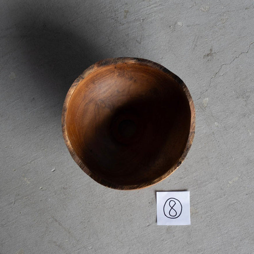 Natural Teak Lamp Shade Small