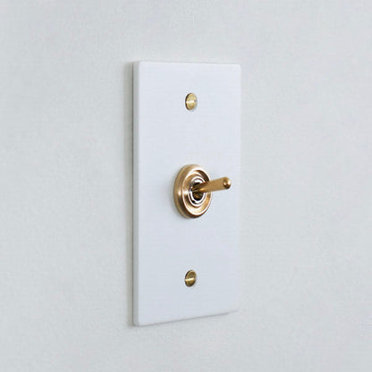 ホワイトスチールプレート １スイッチ