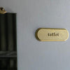 Round room plate "toilet"