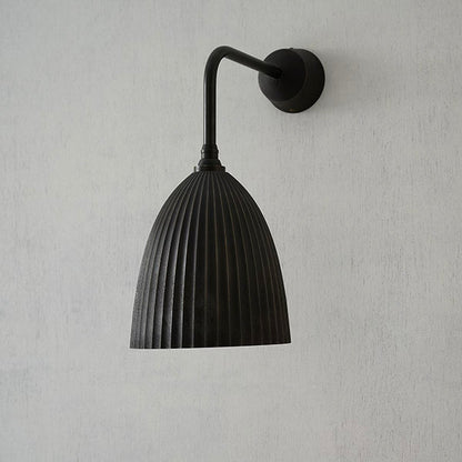 【受注生産】FUTAGAMI ブラケットランプ プリーツロング 黒染め