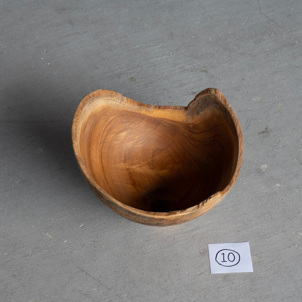 Natural Teak Lamp Shade Small