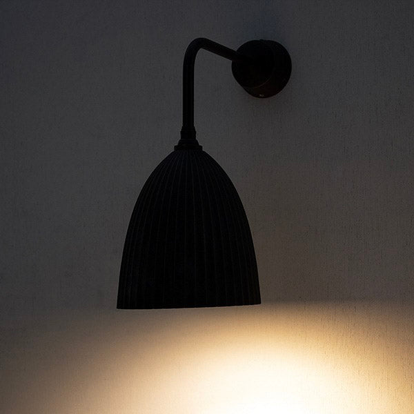 【受注生産】FUTAGAMI ブラケットランプ プリーツロング 黒染め