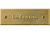 Room plate square "bedroom"