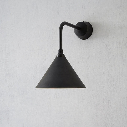 【受注生産】FUTAGAMI ブラケットランプ 円錐 削り出し 黒染め