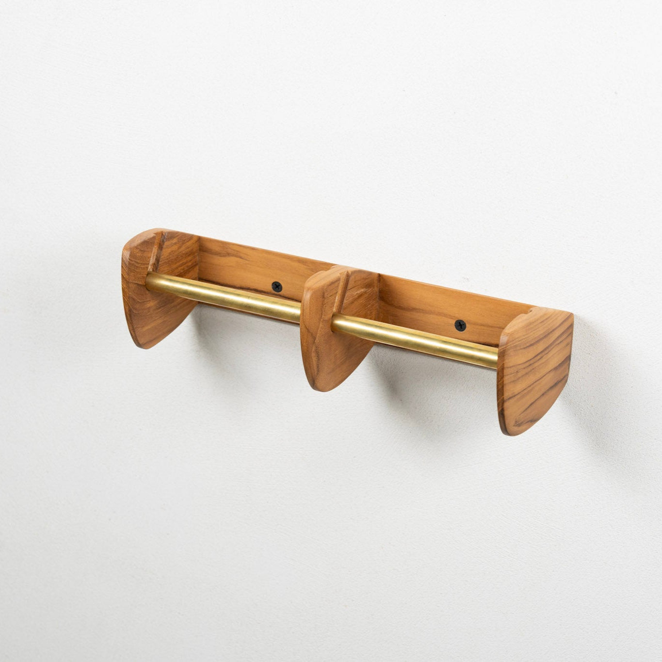 Teak Paper Holder Double