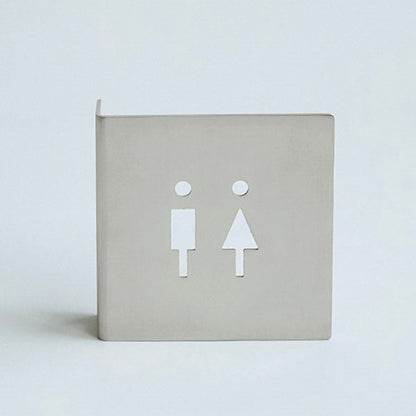 ステンレス壁出しサイン Toilet