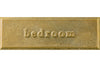 Room plate square "bedroom"