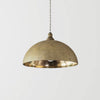 FUTAGAMI Pendant Lamp Hemisphere Hammered Metal Gold