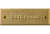 Room plate square "bathroom"