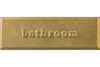 Room plate square "bathroom"