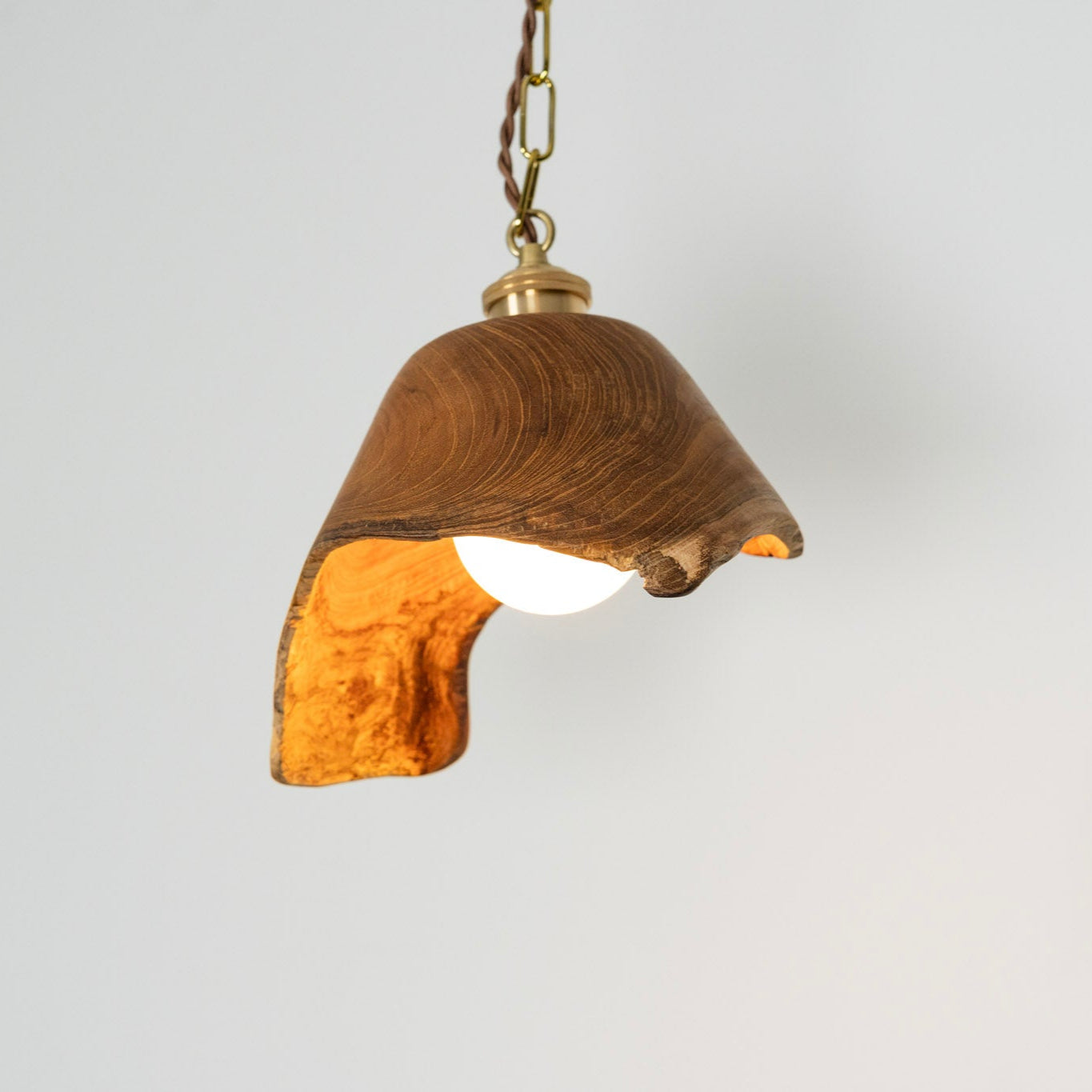 Natural Teak Pendant Light S ペンダントライト