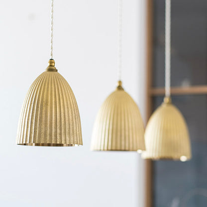 Futagami Pendant Lamp Pleated Long Cast Skin