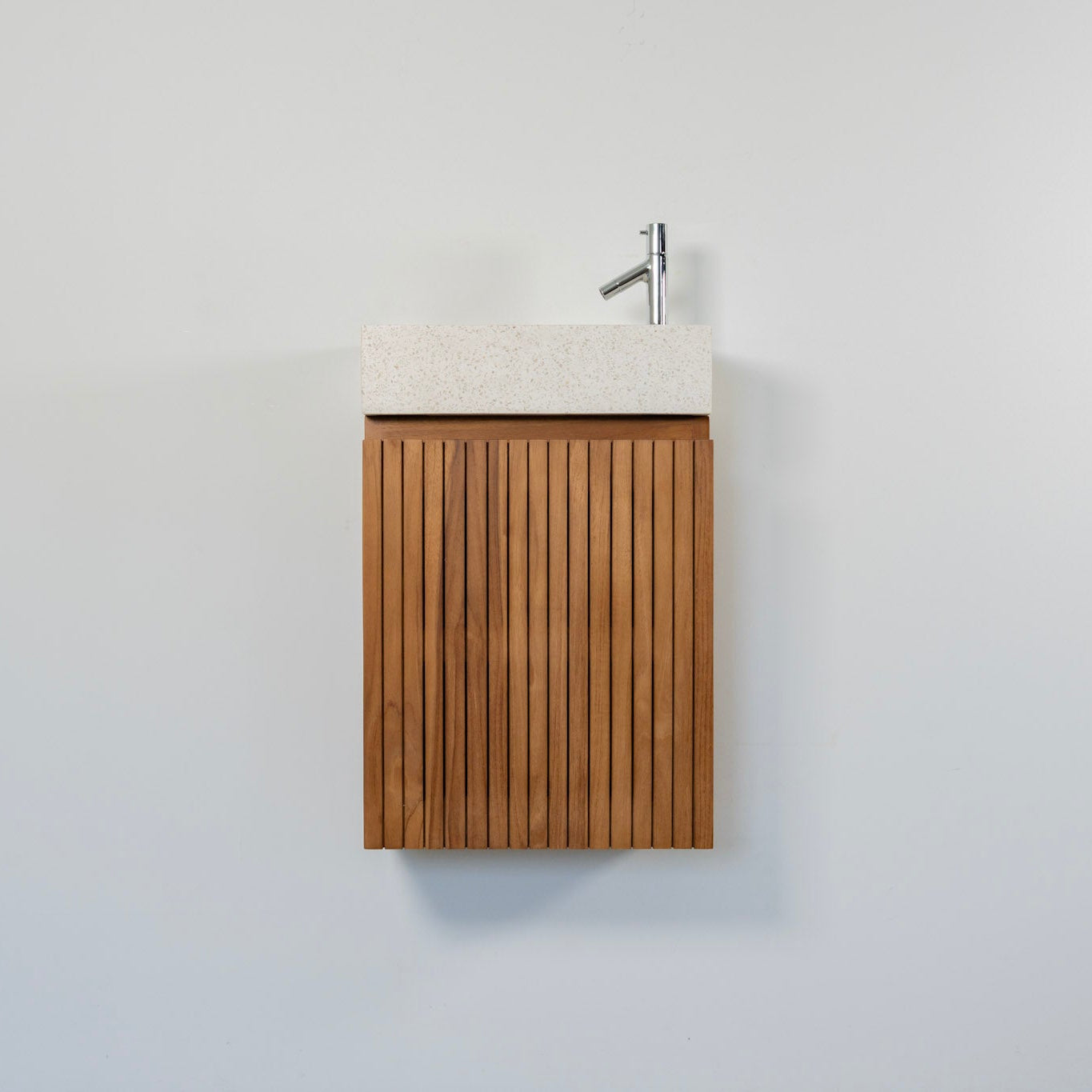 Terrazzo x Teak Hand Wash Basin Wood stripe400 (WH)