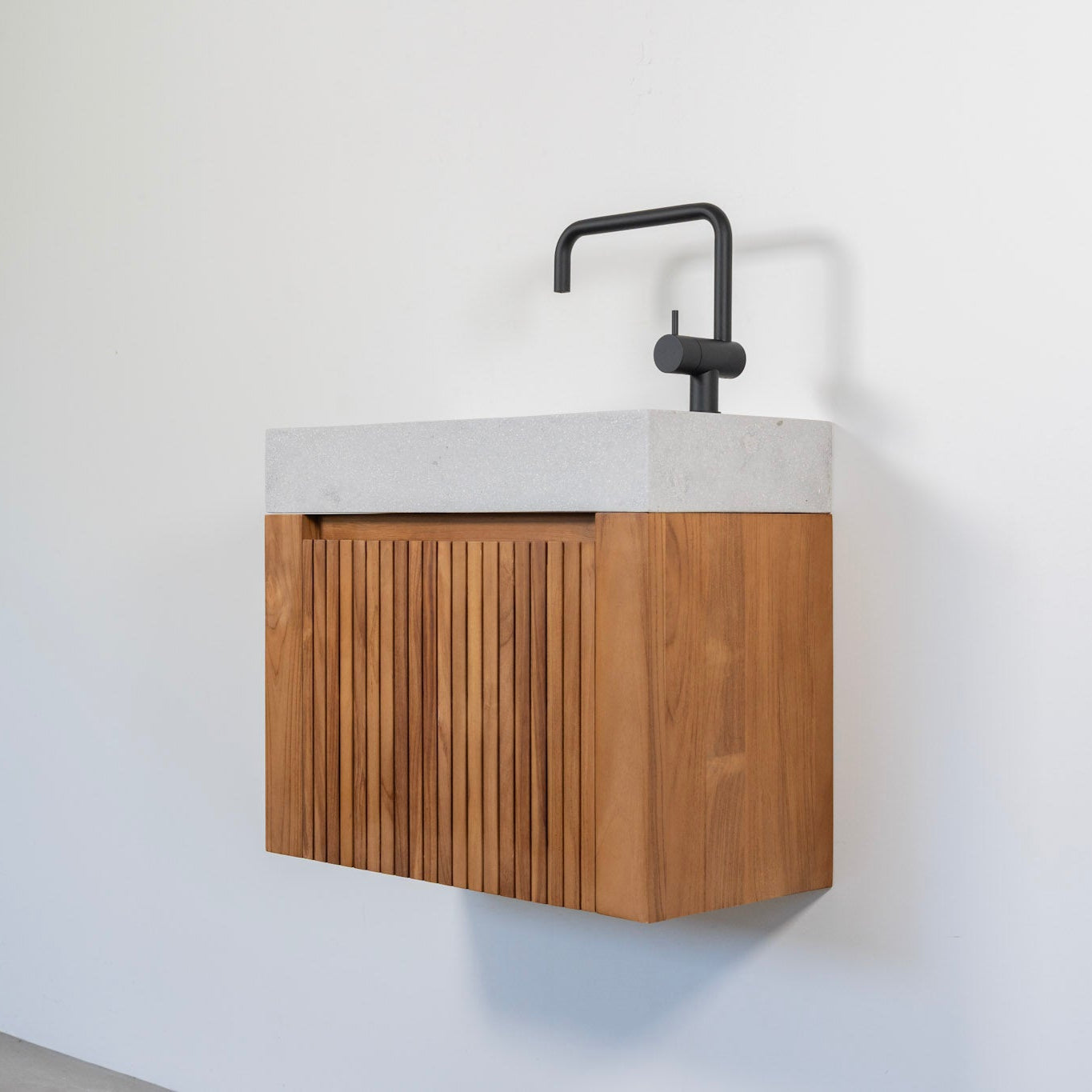 テラゾー×チーク手洗い器 Wood stripe600 (GY) – PARTS & SUPPLY