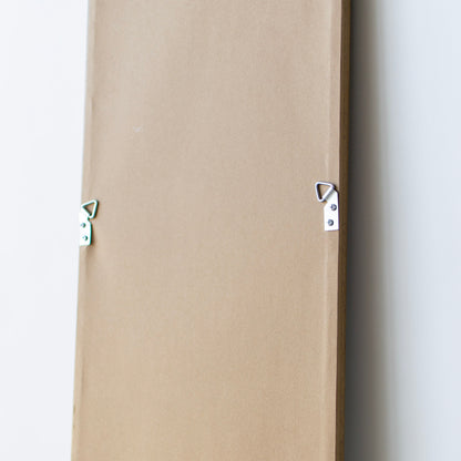 Wood Rect Mirror Slim